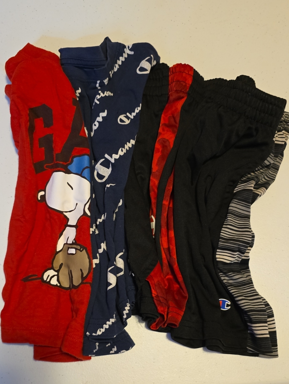 Champion Kids' Pajama Shorts Set - Red, Navy, Black, Gray